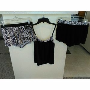 3 Piece Gilligan and O'Malley Pajama Shorts Set